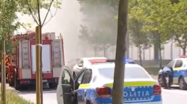 Un incendiu de vegetație a izbucnit în Nordul Capitalei | Mai multe echipaje de pompieri și polițiști au ajuns la fața locului
