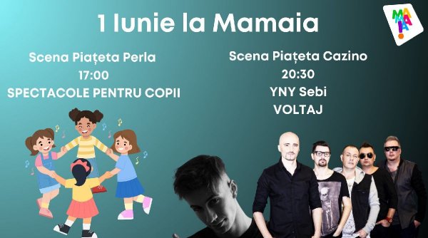 Mamaia, centrul distracției de 1 Iunie: Evenimente de neuitat pentru întreaga familie organizate de OMD Mamaia Constanța.