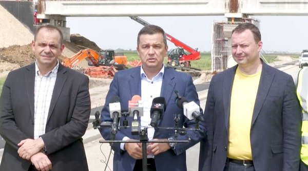 Lucrările pe Autostrada A7 Ploiești-Buză avansează. Sorin Grindeanu: „Se va putea circula pe acest lot până la sfârșitul anului”