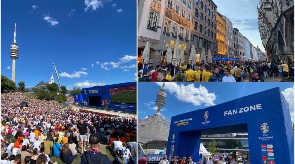 Corespondență de la EURO 2024. Care e atmosfera la Munchen, înaintea meciului de debut cu Ucraina