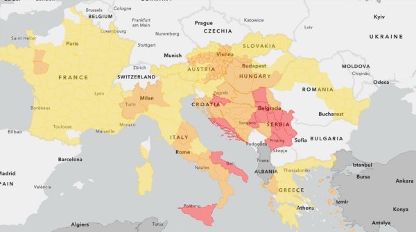 Val de caniculă, cu noi recorduri termice și risc major de incendii, în Europa. Țările vizate de alerte meteo Cod roșu
