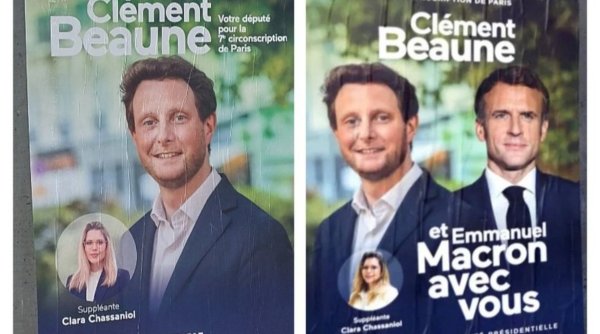 Emmanuel Macron a dispărut de pe afişele electorale ale propriului său partid 
