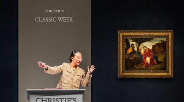 O capodoperă Tițian, găsită într-o pungă de plastic, a fost vândută la licitaţie cu peste 20 de milioane de euro