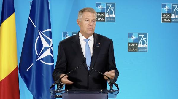Mesajul lui Klaus Iohannis la Summitul NATO 2024 privind obiectivele României: „Nu intenționăm să mergem la război”