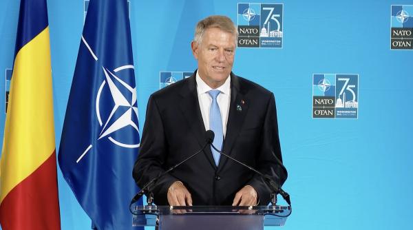 Răspunsul lui Klaus Iohannis la întrebarea Antena 3 CNN de la Summitul NATO 2024: „Obiectivul nostru este de a fi un stat cu apărare proprie puternică”