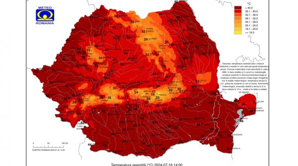 Cel mai lung cod roșu de căldură din istorie. 46 de grade la Constanța, 45 de grade la București