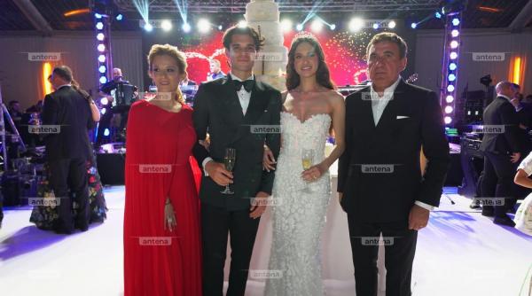 Ținutele de la nunta lui Ianis Hagi cu Elena, analizate de stilista Eniko Szanto: Rochia de mireasă a fost creată de Zuhair Murad