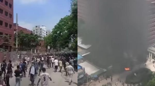 Revolte cu zeci de morți în Bangladesh. Mulțimea a dat foc sediului televiziunii de stat, în timp ce angajații erau în interior