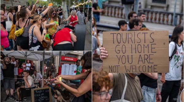 După protestele în care turiștii au fost atacați cu pistoale cu apă, Barcelona vrea acum să le ceară vizitatorilor taxe și mai mari