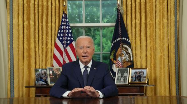 Joe Biden explică de ce s-a retras, într-un discurs din Biroul Oval: „Apărarea democrației este mai importantă decât orice funcție”