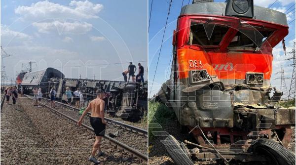 Un tren cu 800 de pasageri a deraiat în Rusia. Autoritățile confirmă cel puțin 100 de răniți