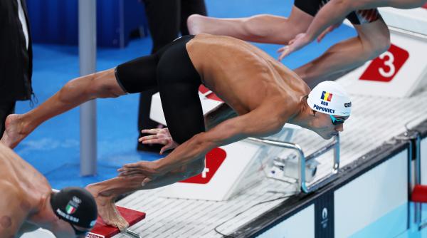 David Popovici a câștigat medalia de bronz la proba de 100 m liber de la Jocurile Olimpice 2024