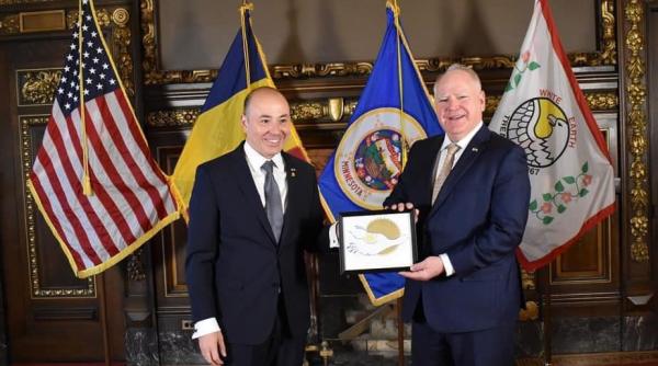 Ambasadorul României în SUA îl felicită pe Tim Walz: „A avut doar cuvinte de apreciere despre țara noastră”
