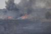 Incendiu puternic în Delta Văcărești. 15.000 de metri pătrați au ars 760016
