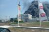 Incendiu puternic la o hală din Caracal! Un tânăr a fost scos din foc și dus la spital cu arsuri 845880