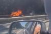 Un autoturism a ars ca o torță pe Autostrada A1 București-Pitești. Pompierii au intervenit 850736