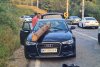 Un buștean dintr-un TIR a străpuns parbrizul unei mașini în mers, pe DN 10, în Brașov 852109