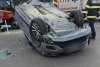 Accident în prima zi de Crăciun la Constanța. Mașina în care se afla o femei și un copil de 8 luni, s-a răsturnat 877253