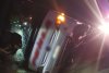 Un autocar a căzut într-un șanț pe marginea DN5, în Giurgiu. Șoferul și pasagerii au rămas blocați 879546