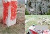 Mesaj obscen lăsat pe o piatră-monument pentru IPJ Alba | Poliția caută autorii faptei  897225