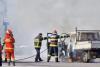 O camionetă a fost cuprinsă de flăcări pe un Bulevard din Constanța. Intervenție de urgență a pompierilor 900243