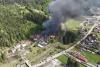 Incendiu puternic lângă Mănăstirea Voroneț din Suceava! Două case au luat foc, una a fost distrusă complet 900741