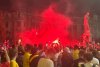 Suporterii români au sărbătorit în București calificarea României în optimile EURO 2024: Traficul a fost blocat la Universitate, autobuzele au purtat tricolor 909533