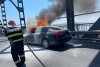Incendiu pe „Podul Prieteniei” dintre România și Bulgaria: O mașină a luat foc în mers 910403