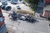 Străzile din Leeds sunt pline de mașini arse. Imaginile dezastrului după ce românii s-au bătut cu polițiștii britanici 913468