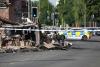 Străzile din Leeds sunt pline de mașini arse. Imaginile dezastrului după ce românii s-au bătut cu polițiștii britanici 913474