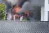 Incendiu la un restaurant renumit din Horezu, Vâlcea. Pompierii sting flăcările cu apa dintr-o piscină 915156